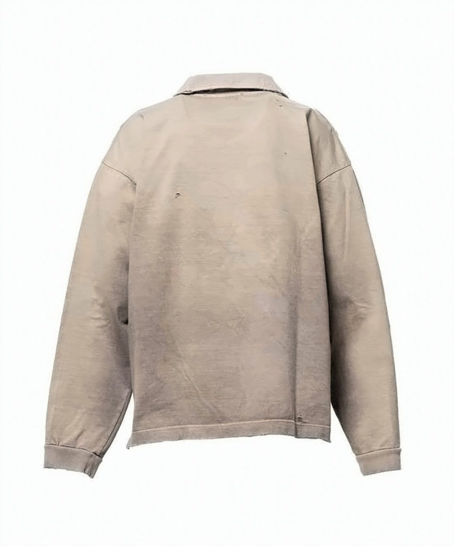 Maison Mihara Yasuhiro Relaxed Fit Long-Sleeve Polo Shirt