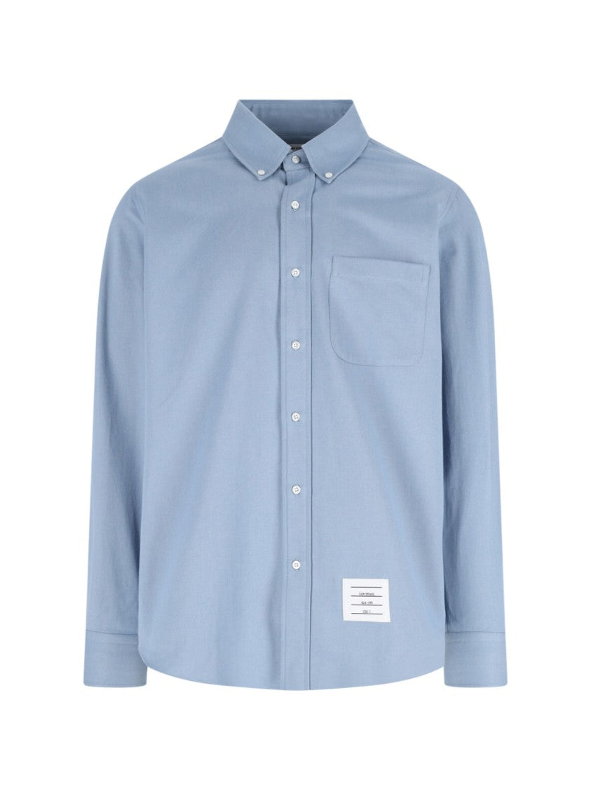 Thom Browne Denim Shirt Logo – Light Blue