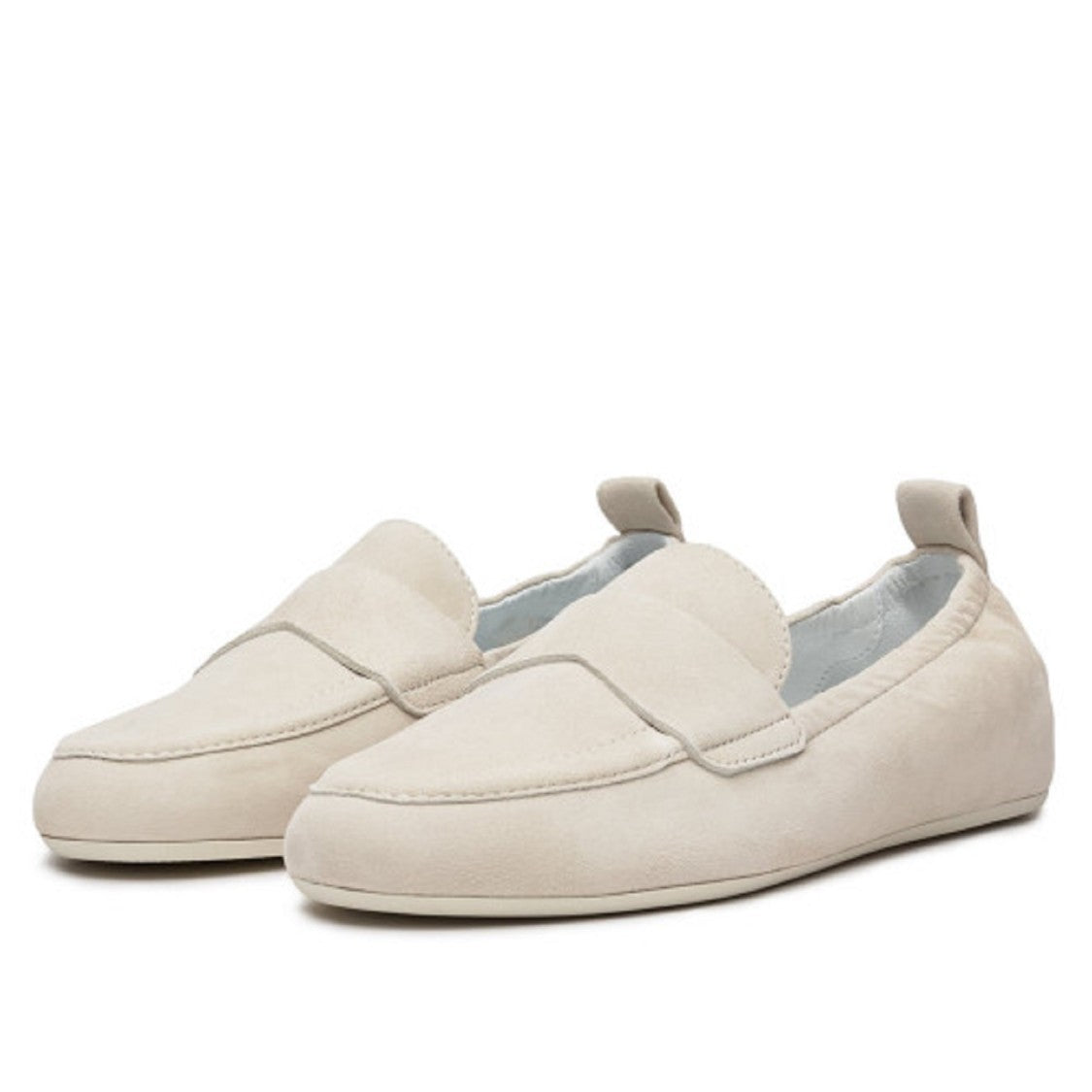 Candice Cooper Neutral Suede Deconstructed Loafer