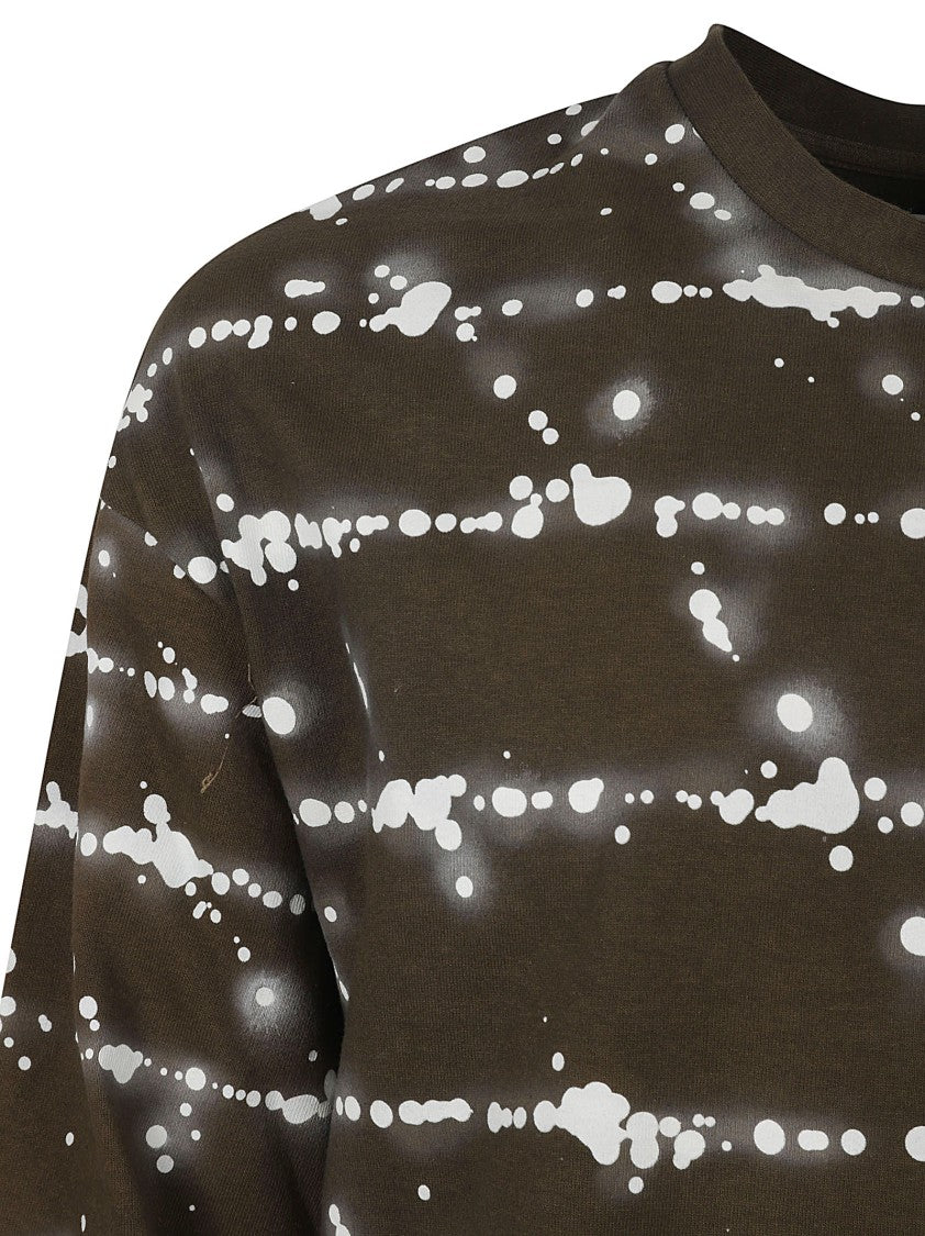 Jil Sander Long-Sleeved Splatter Pattern T-Shirt