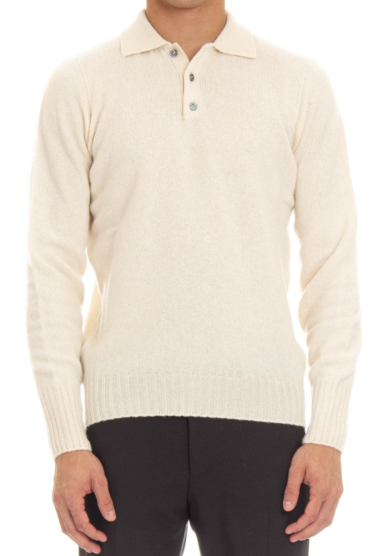 Drumohr Angora Wool Knit Polo