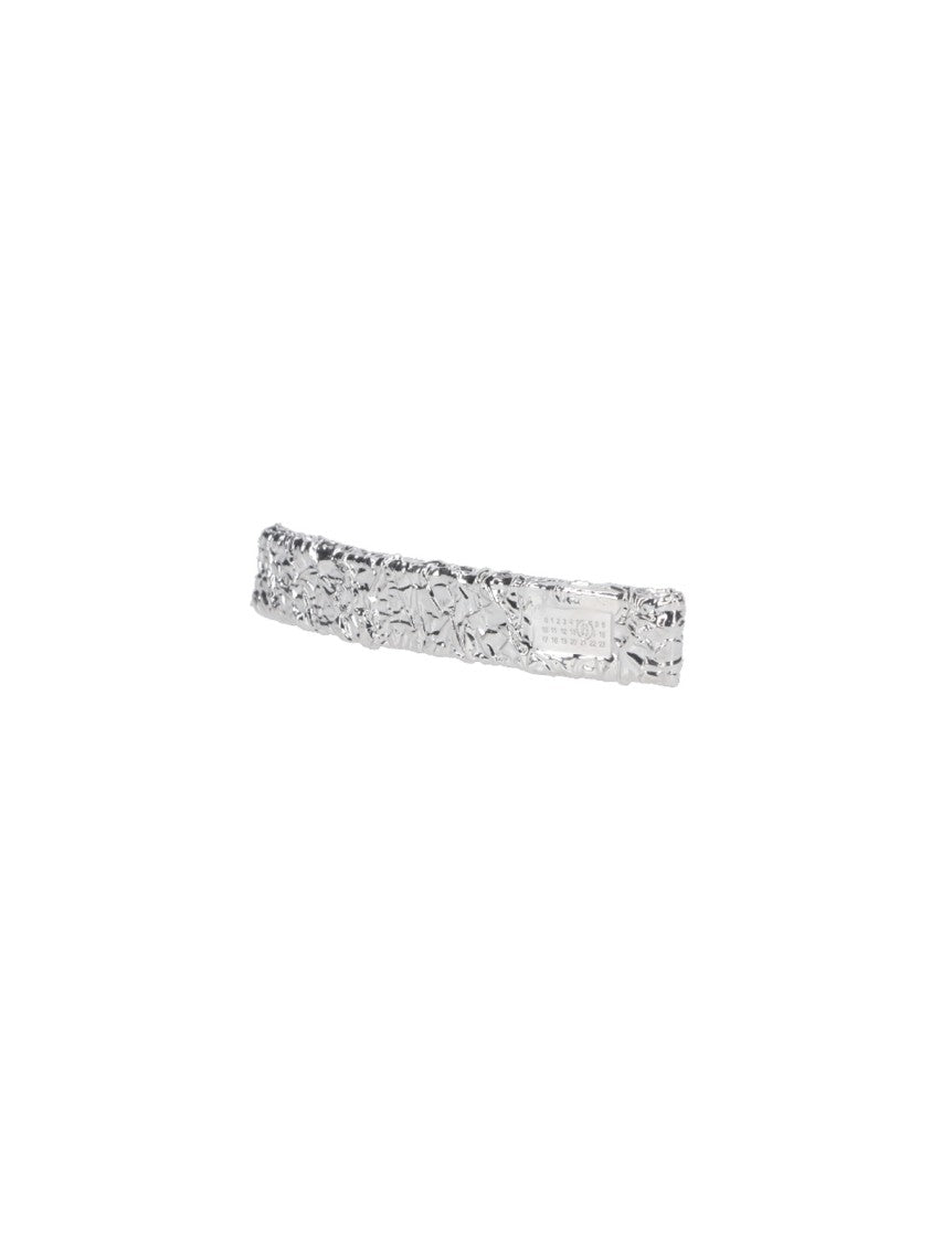 Mm6 By Maison Margiela Polished Silver Minimalist Jewelry