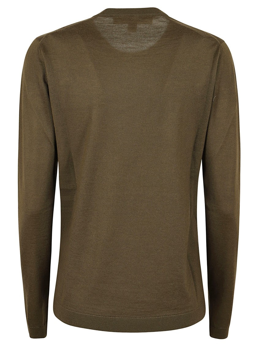 Polo Ralph Lauren Military Green Cashmere Crew Neck Pullover