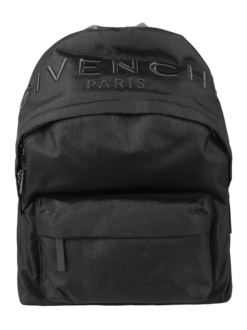 Givenchy Black Calf Leather Backpack With Padded Straps