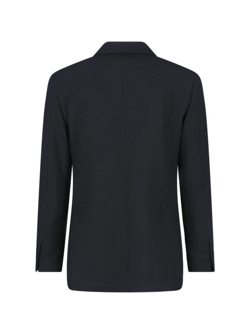 Lardini Double-Breasted Blazer Black