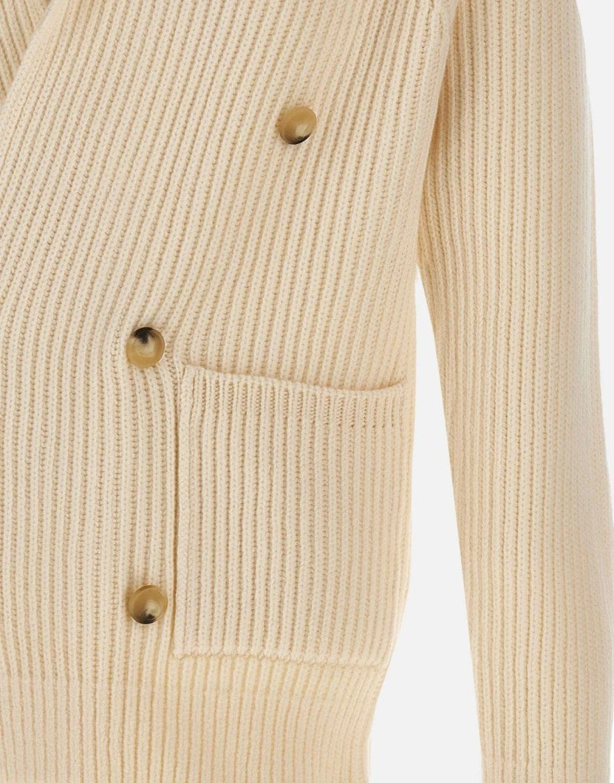 Paolo Fiorillo Capri Double-Breasted Shawl Collar Cardigan