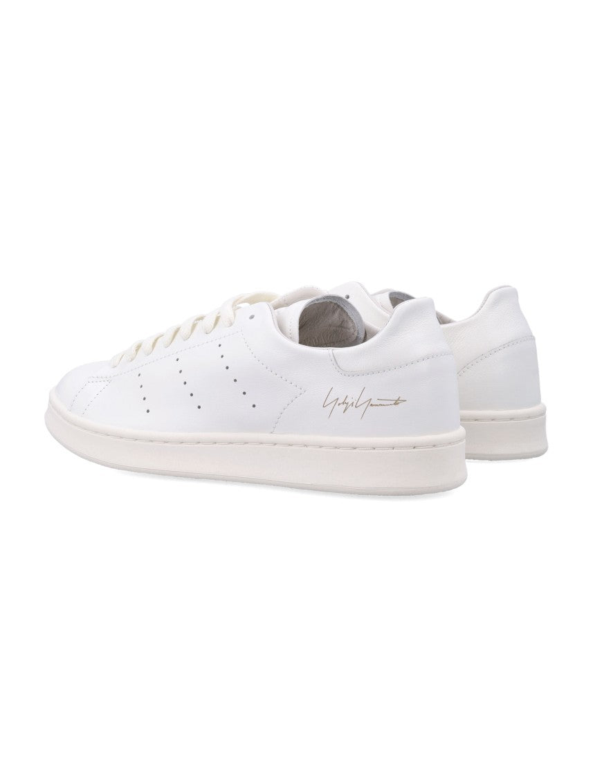 Y-3 Smooth Leather Minimalist Low-Top Sneakers