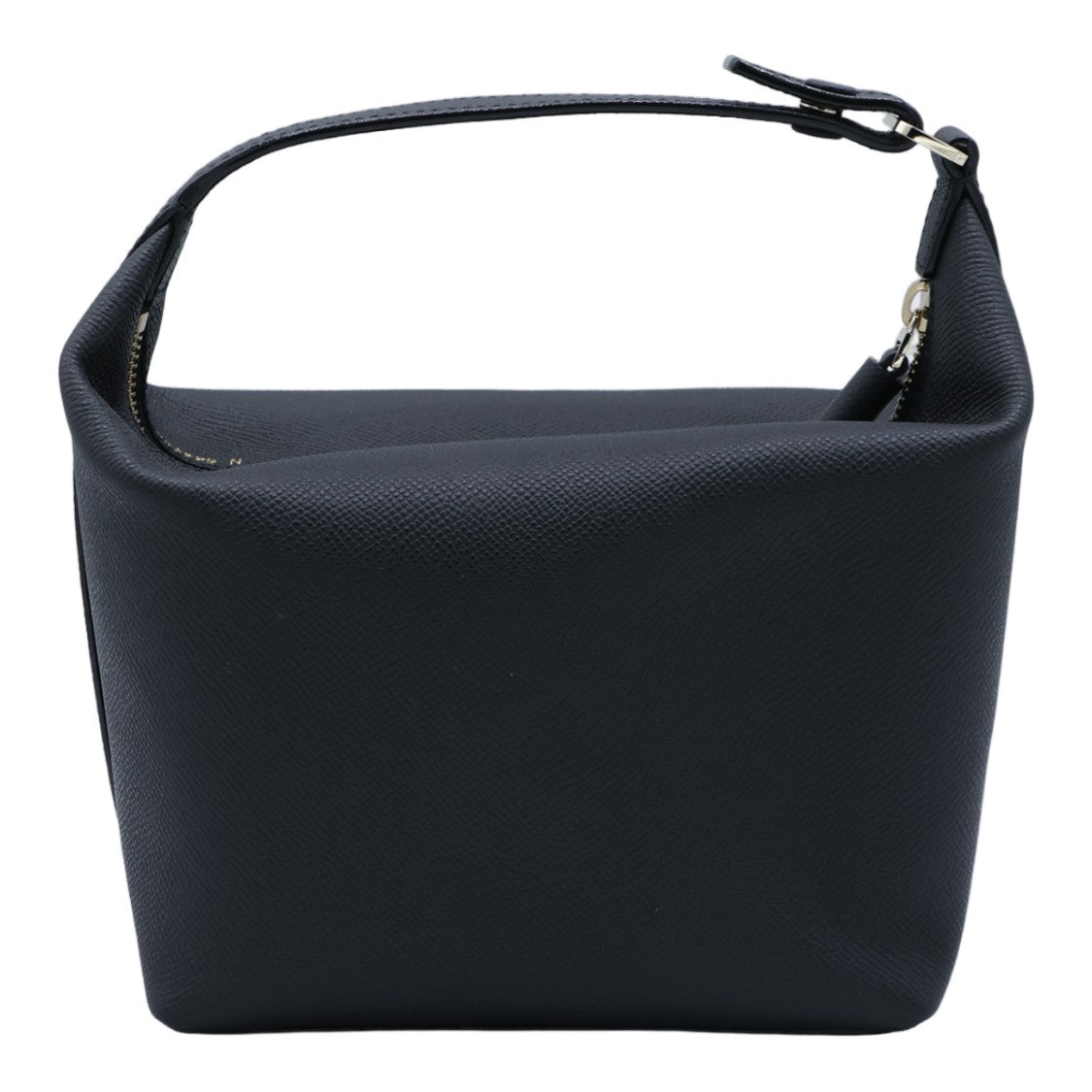 Valextra Black Structured Gold Hardware Handbag