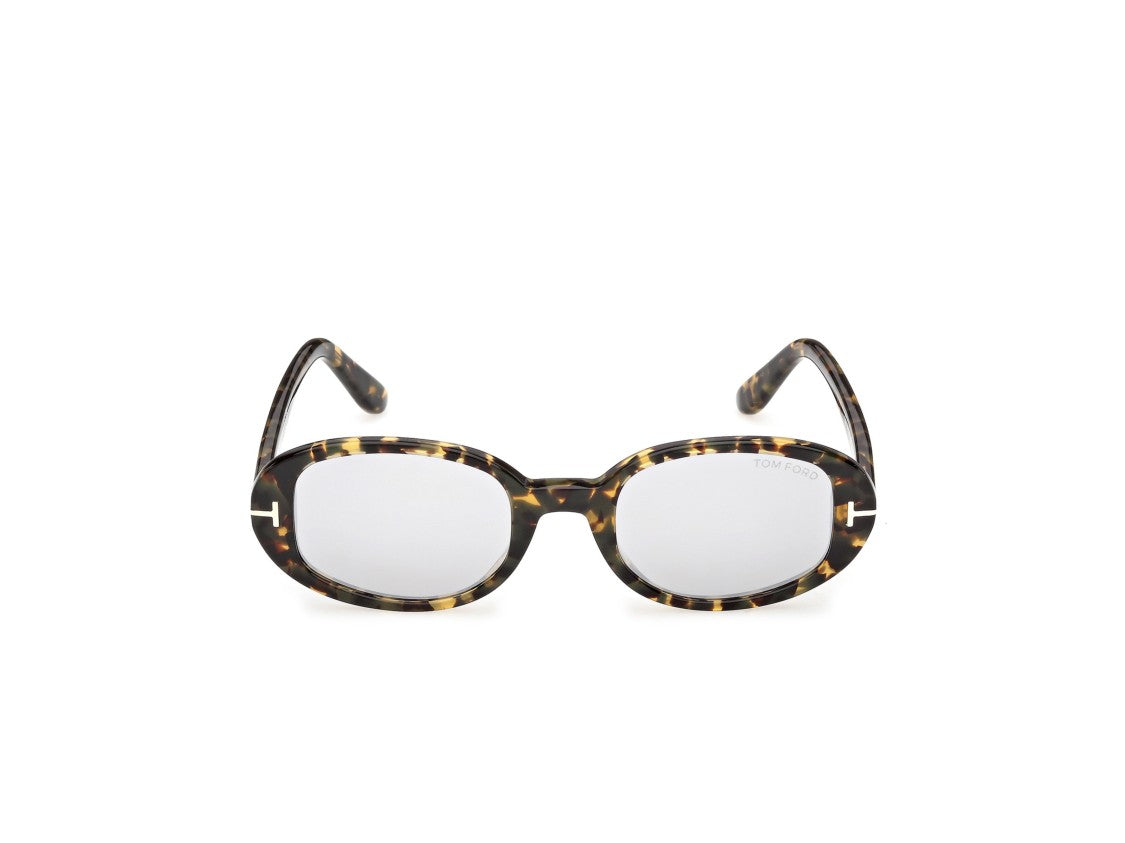 Tom Ford Tortoiseshell Ft1364 Oversized Sunglasses