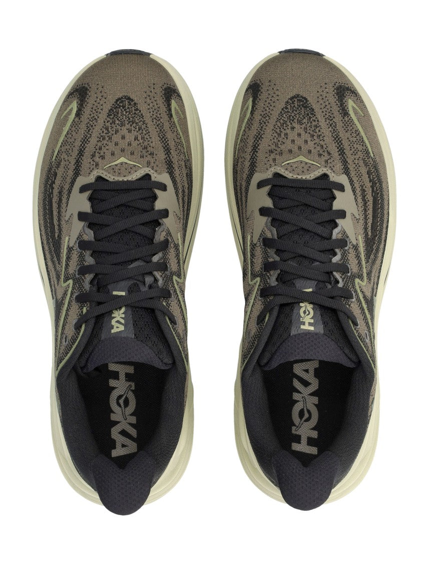 Hoka Lightweight Running Sneakers With Breathable Jacquard Upper