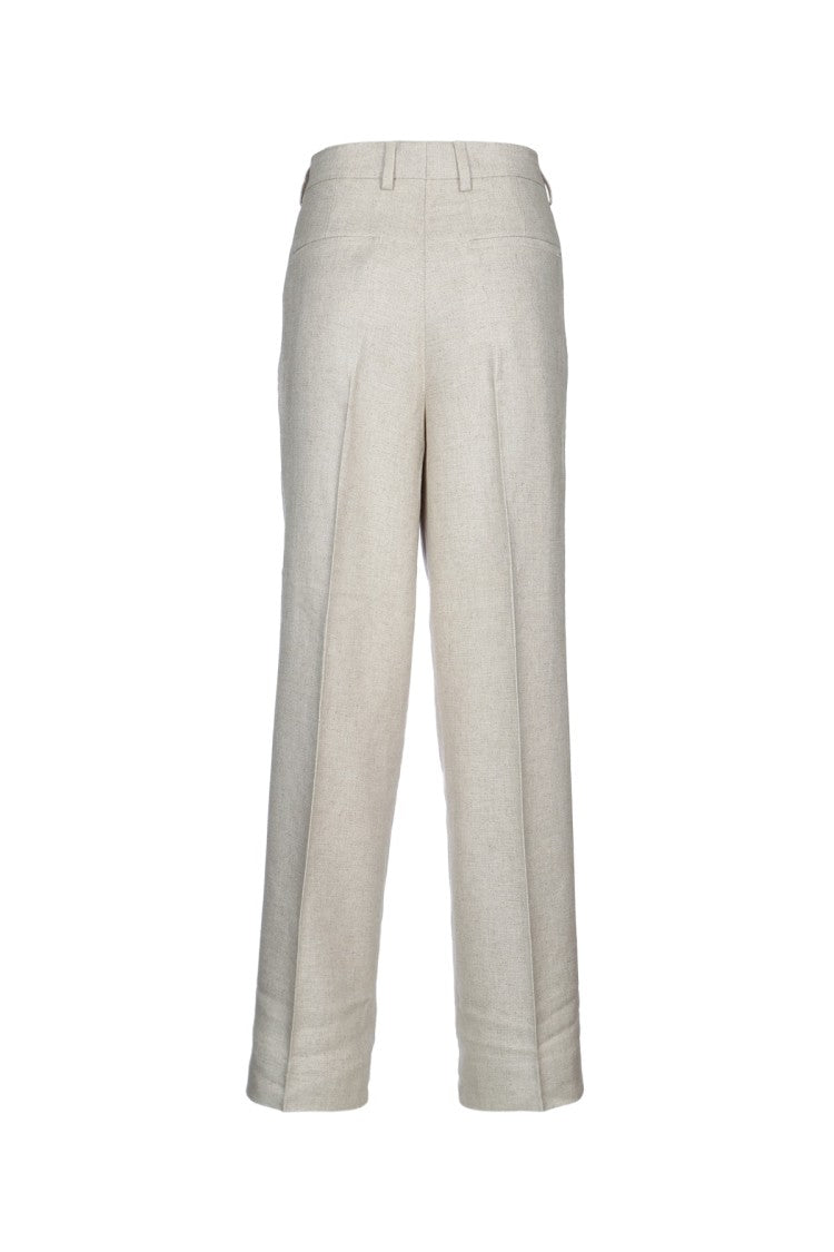 Totême Double-Pleat Straight Trousers