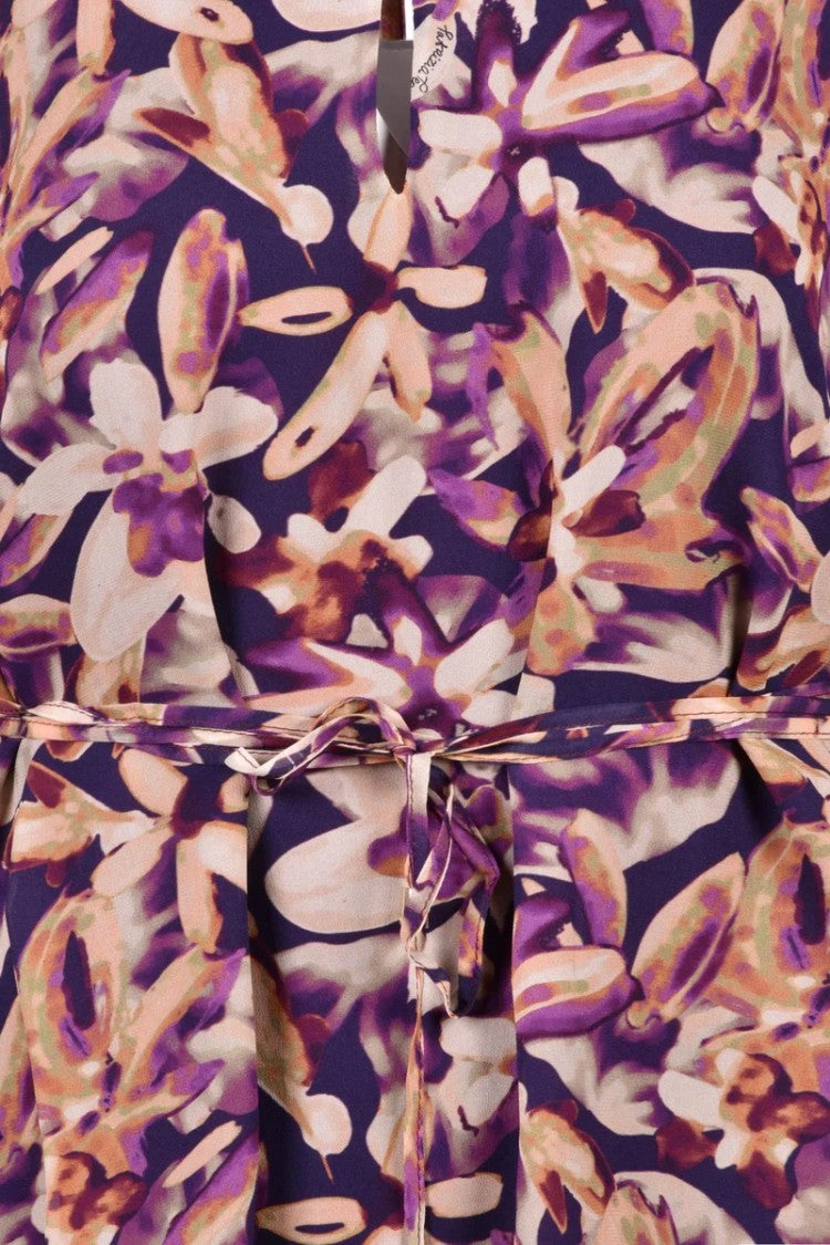 Patrizia Pepe Flared Dress - Purple/Pink