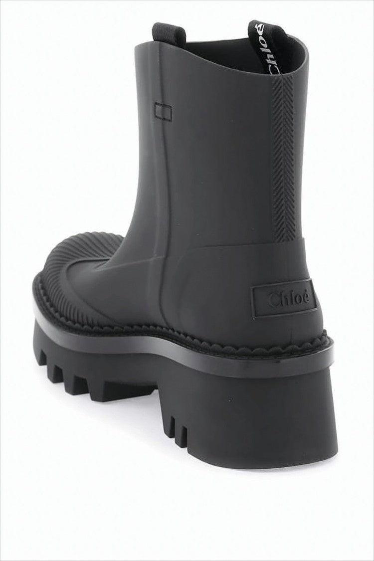 Chloé Matte Black Ankle Boots