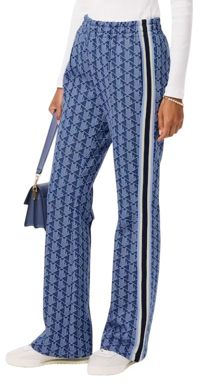 Lacoste Color-Blocked Organic Cotton Flared Pants