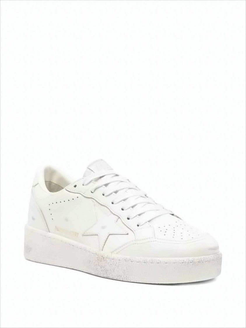 Golden Goose Low-Top Sneaker With Star Design And Vintage Finish