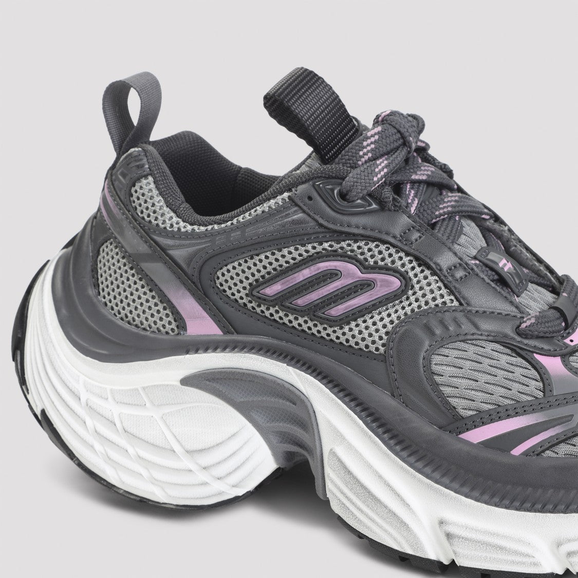 Balenciaga 6Xl Grey Pink White And Black Polyurethane Sneakers