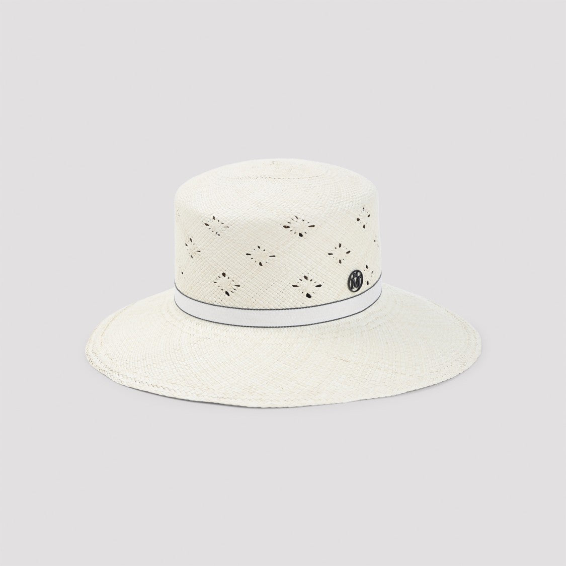 Maison Michel Perforated Wide-Brimmed Hat