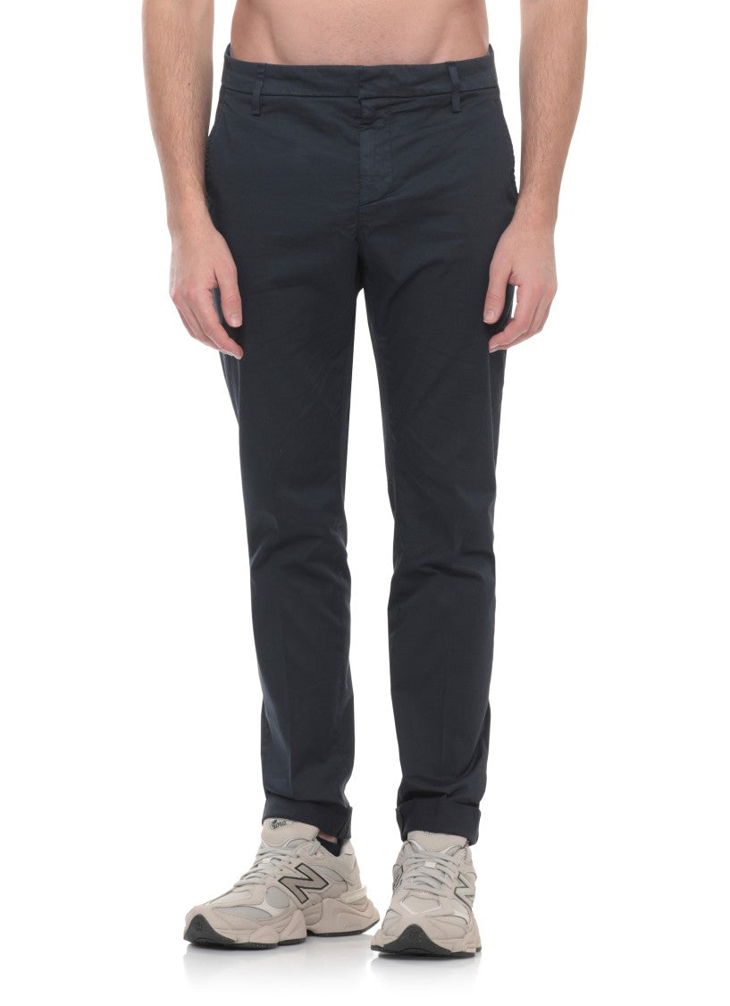 Dondup Blue Gaubert Cotton Chino Pants