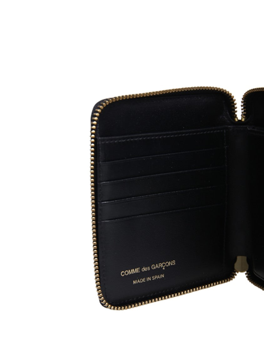 Comme Des Garçons Dots Printed Small Zip Around Wallet