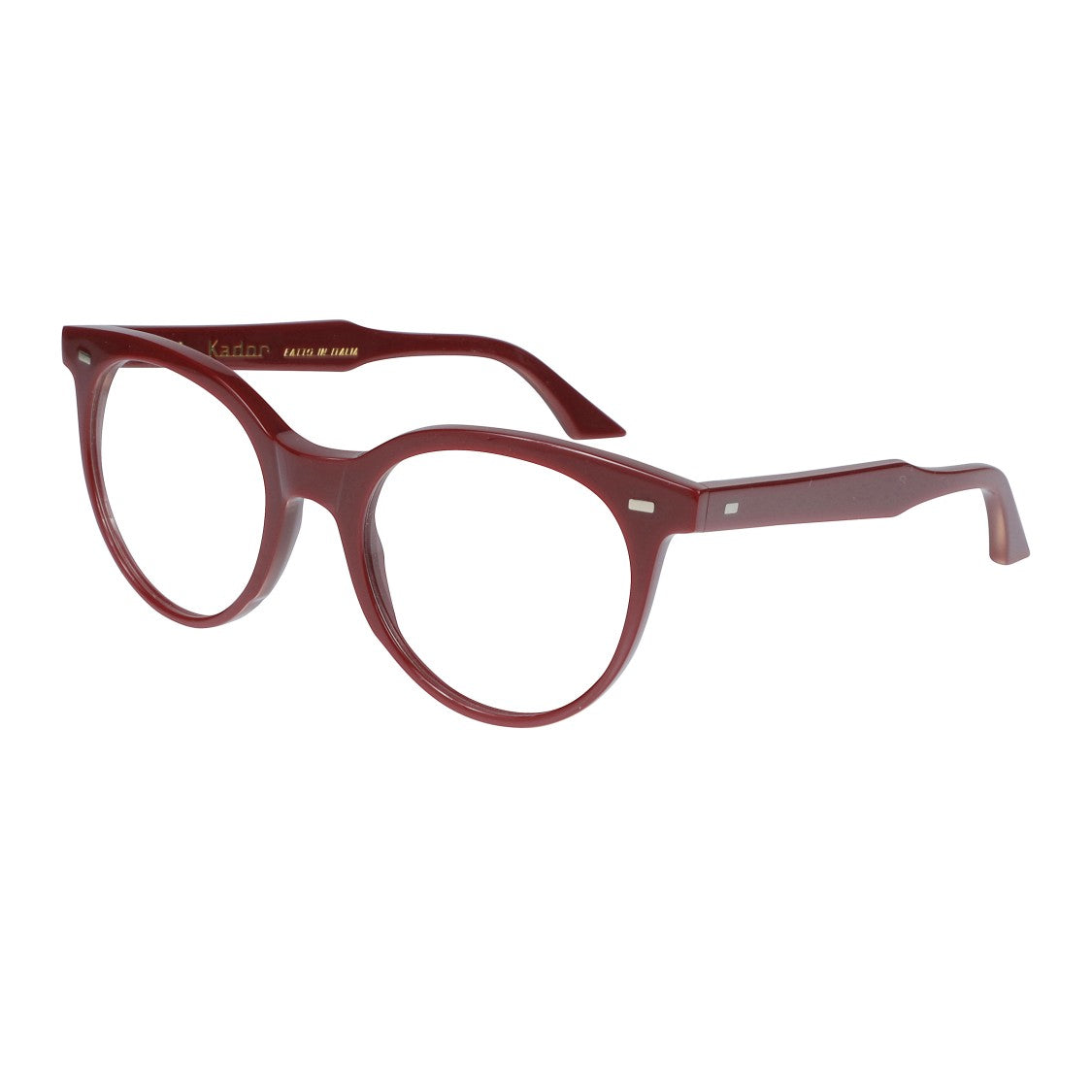 Kador Cynda Smooth Polished Rounded Frame Eyeglasses With Metallic Accents