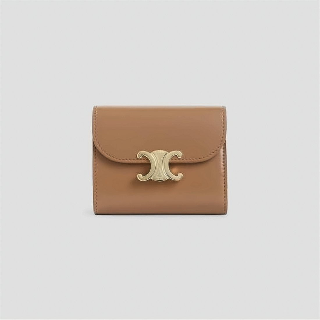 Celine Compact Brown Calf Leather Celine Wallet