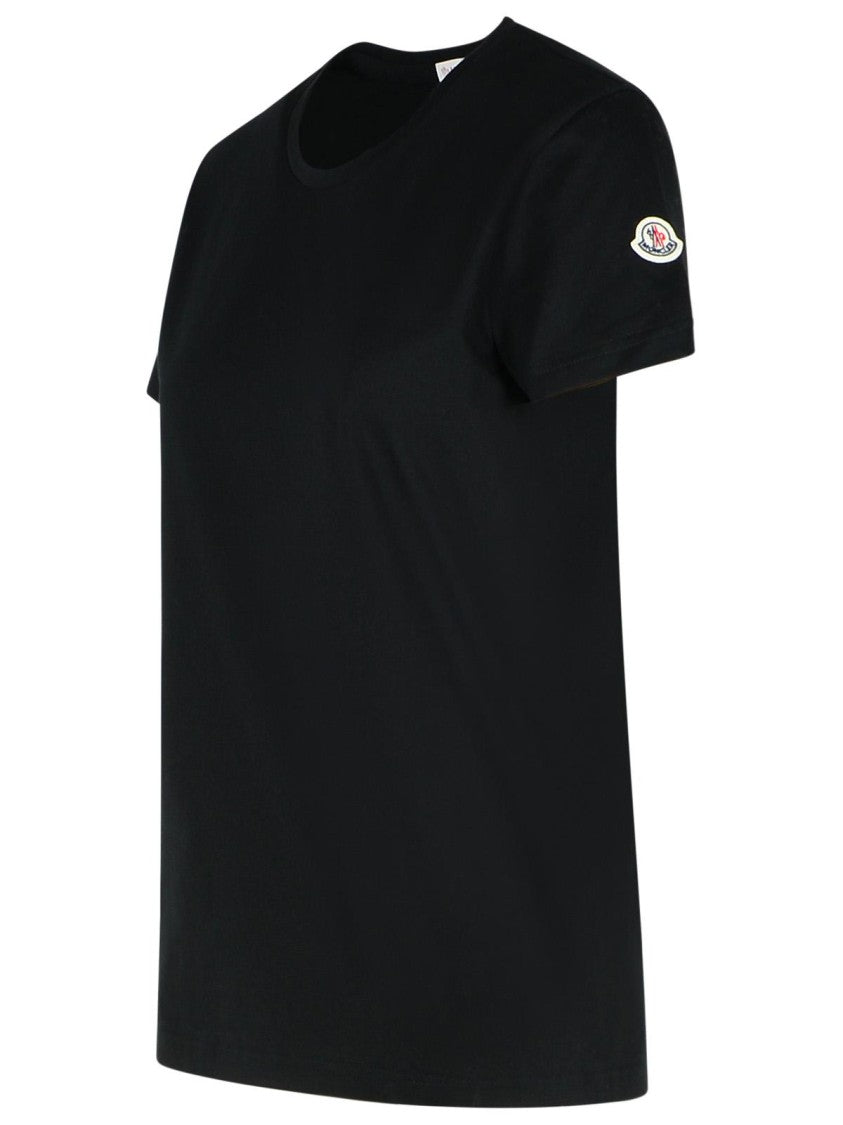 Moncler Black Cotton T-Shirt
