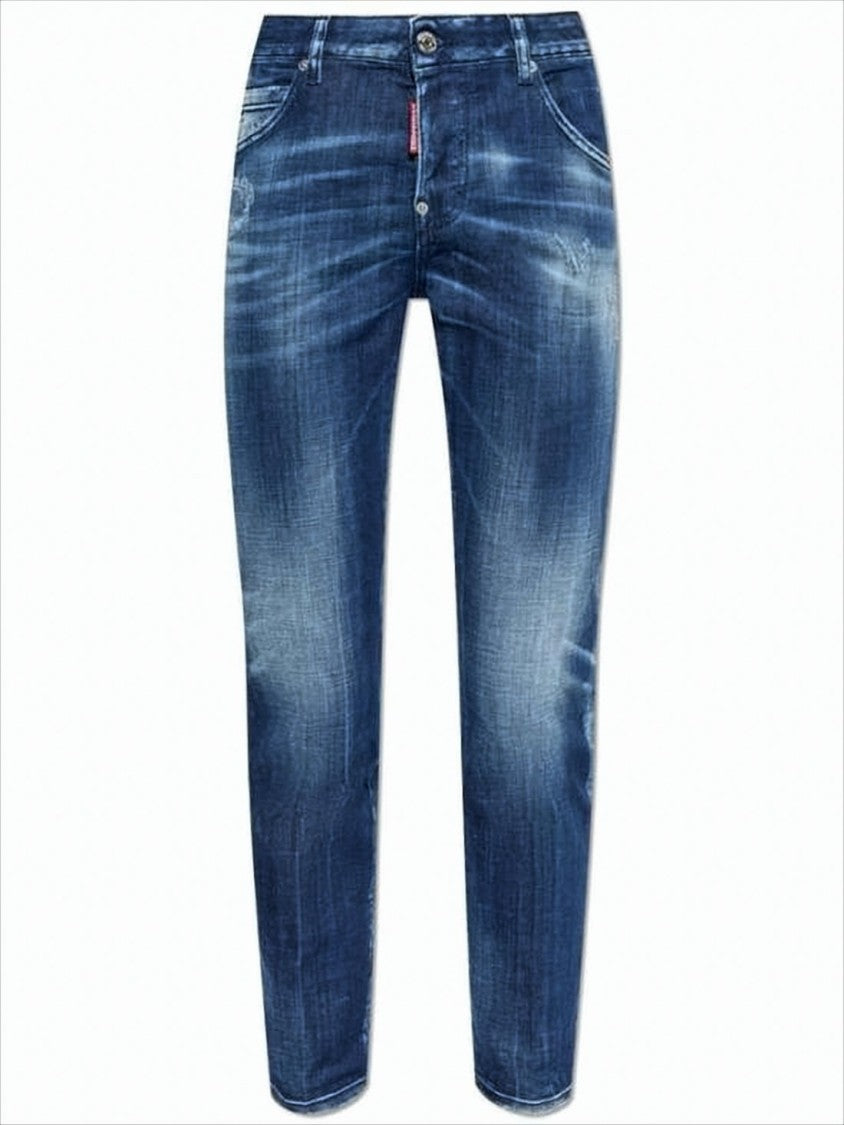 Dsquared2 Slim-Fit Cropped Denim Pants