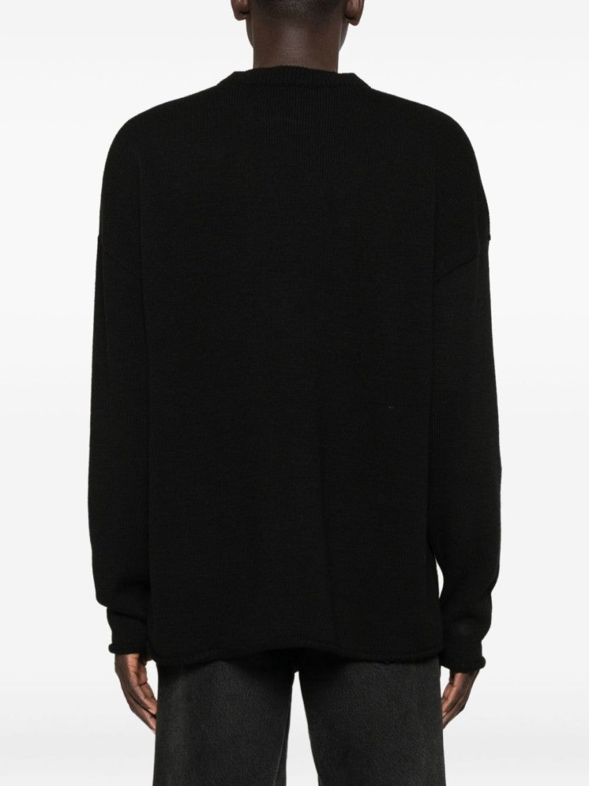 Vision Of Super Star-Cutout Black Sweatshirt With Unisex Fit