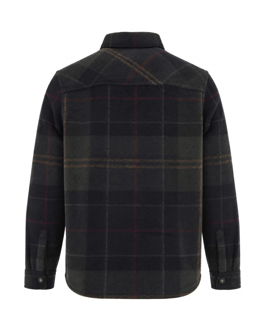 Barbour Woodlane Shadow Tartan Wool-Blend Overshirt