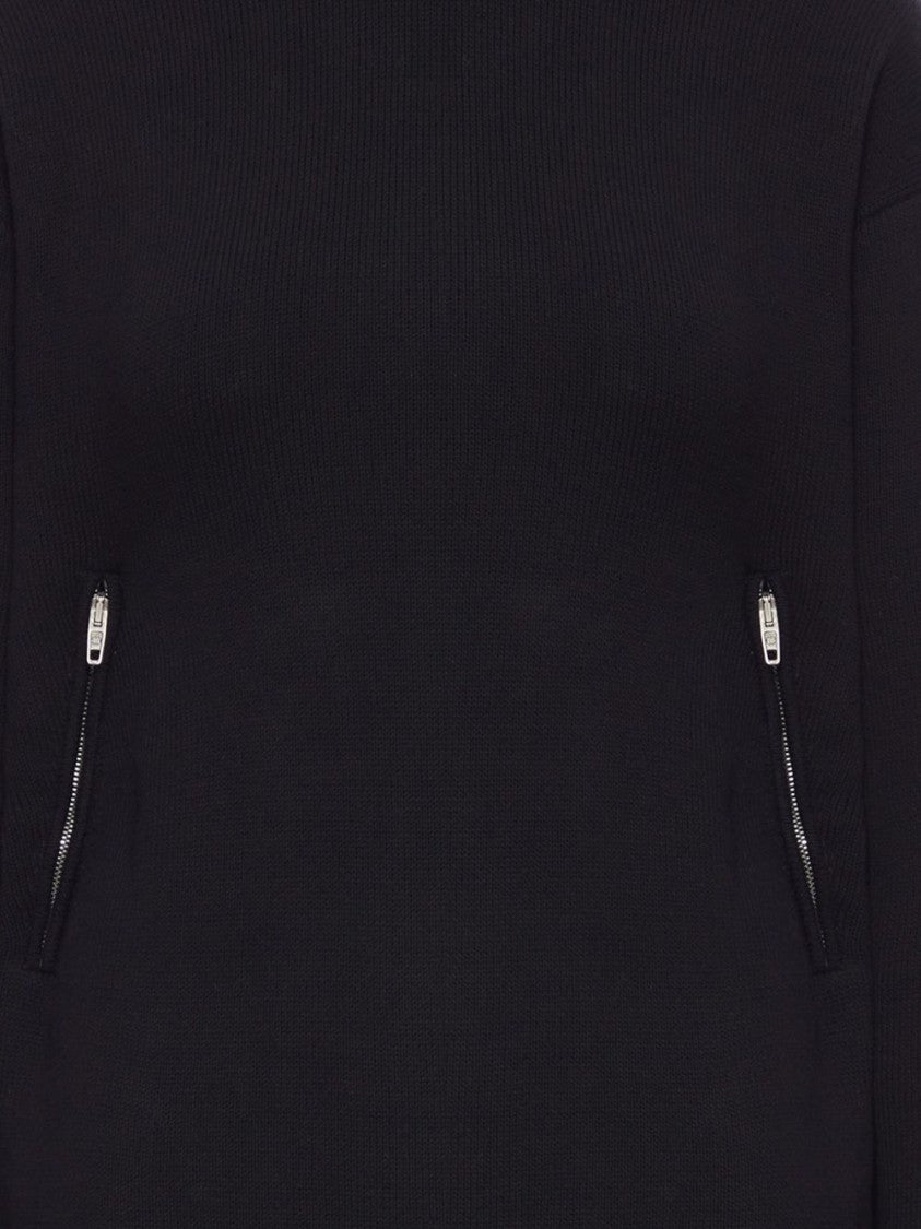 Balenciaga Ribbed Black Turtleneck Sweater
