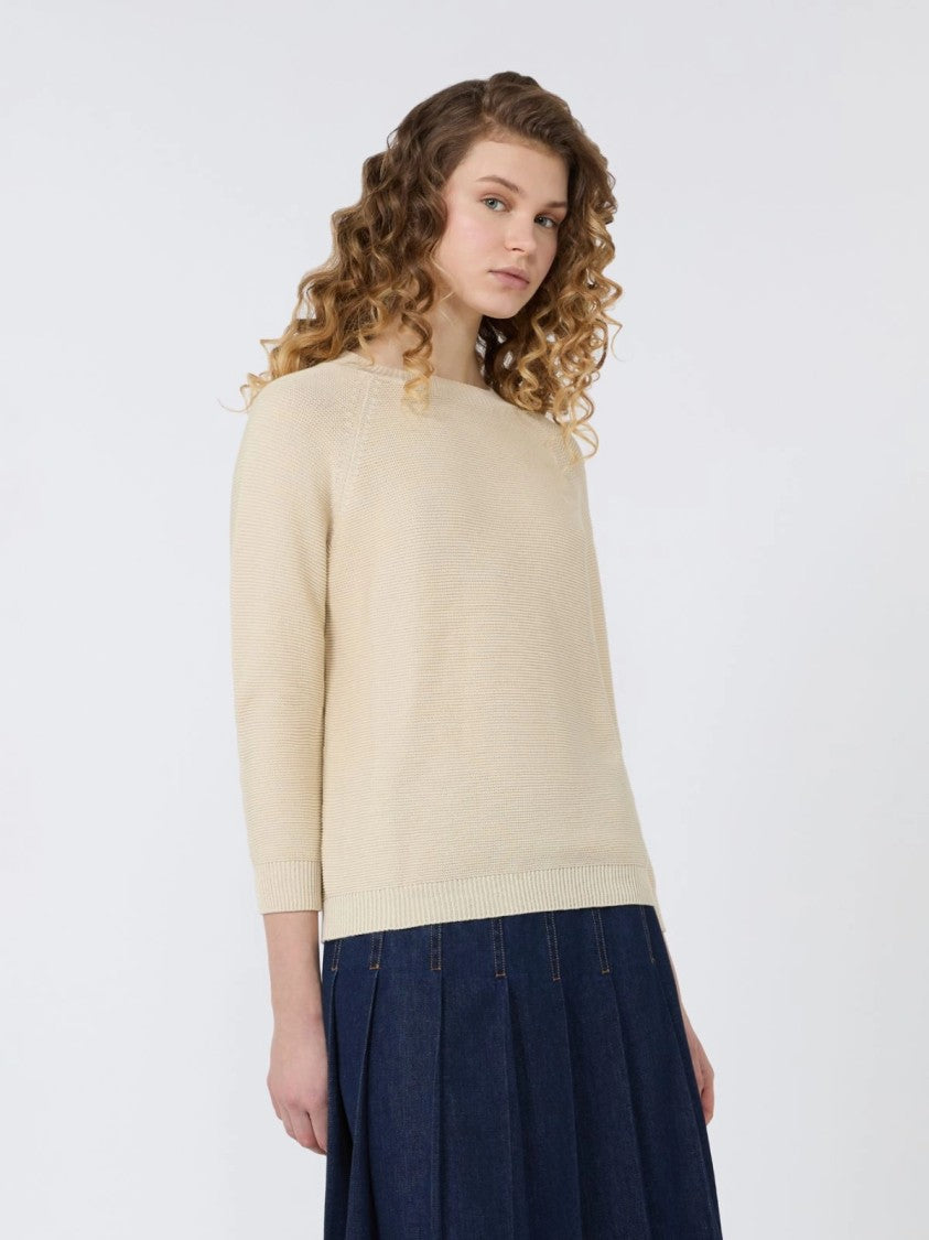Max Mara Knit Sweater With Crew Neckline And Raglan Sleeves