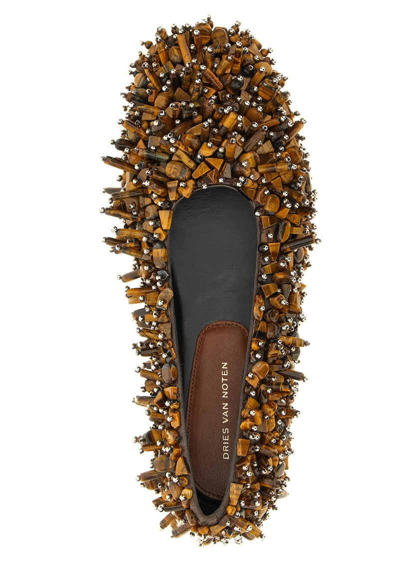 Dries Van Noten Beaded Ballet Flats