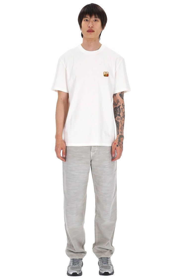 Isabel Marant Hugo Im Embroidered Patch Cotton T-Shirt