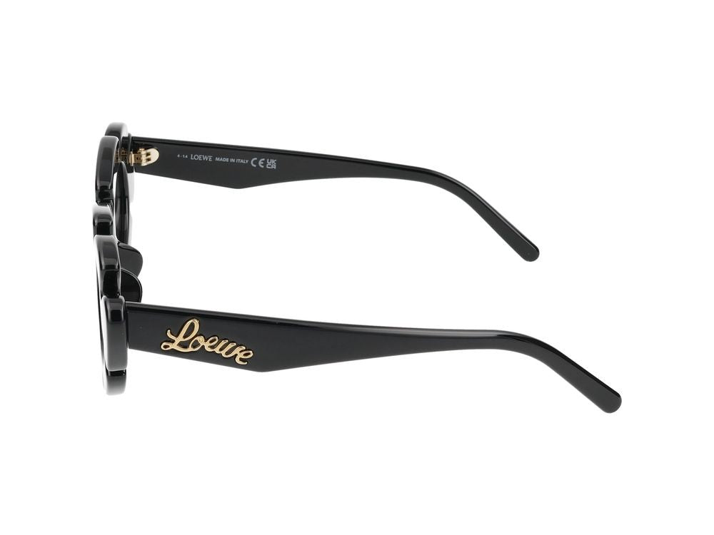 Loewe Black Petal Round Sunglasses