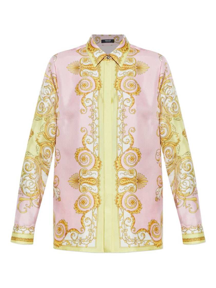 Versace Silk And Nylon Blend Casual Top