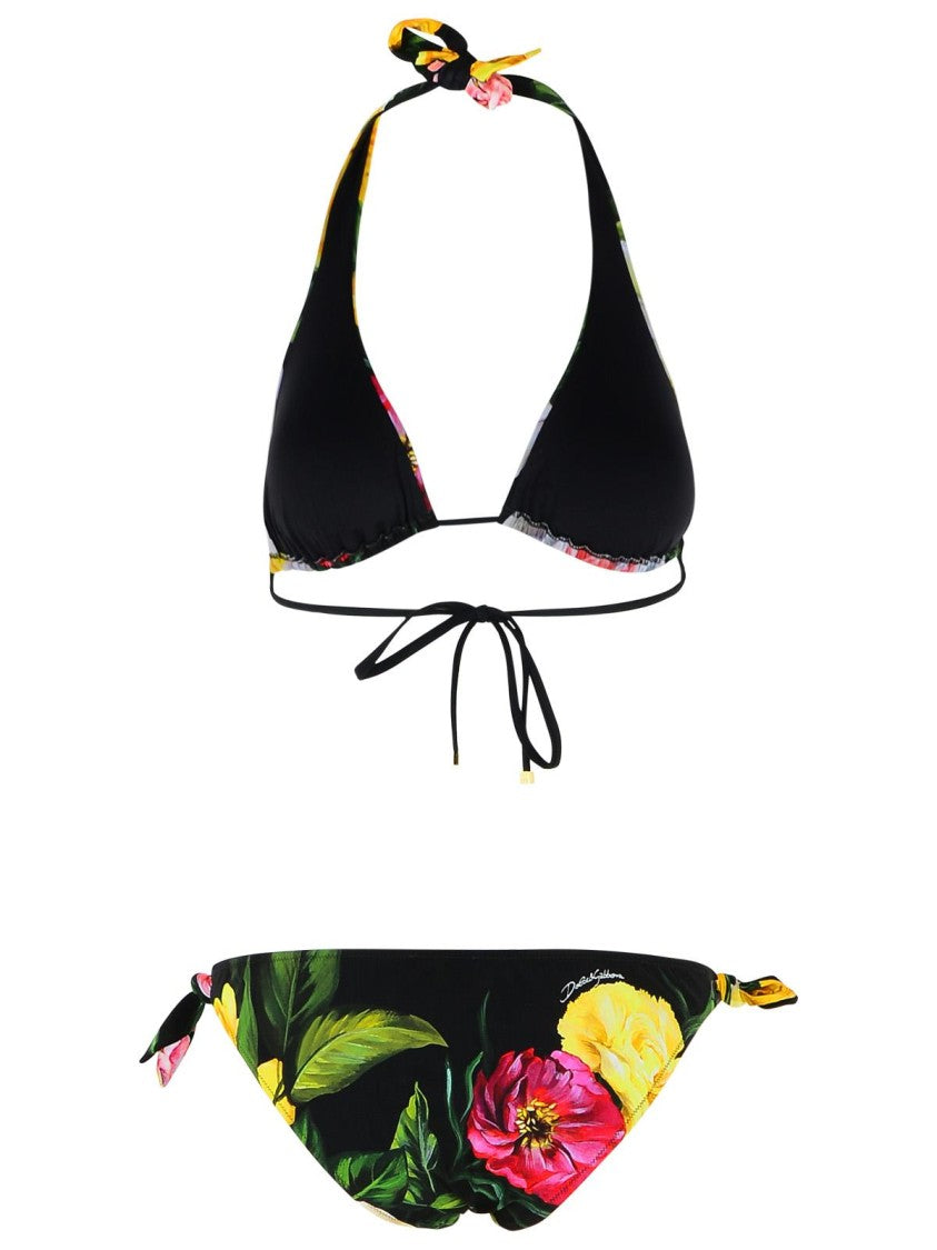 Dolce & Gabbana 'Peonie' Polyamide Blend Bikini