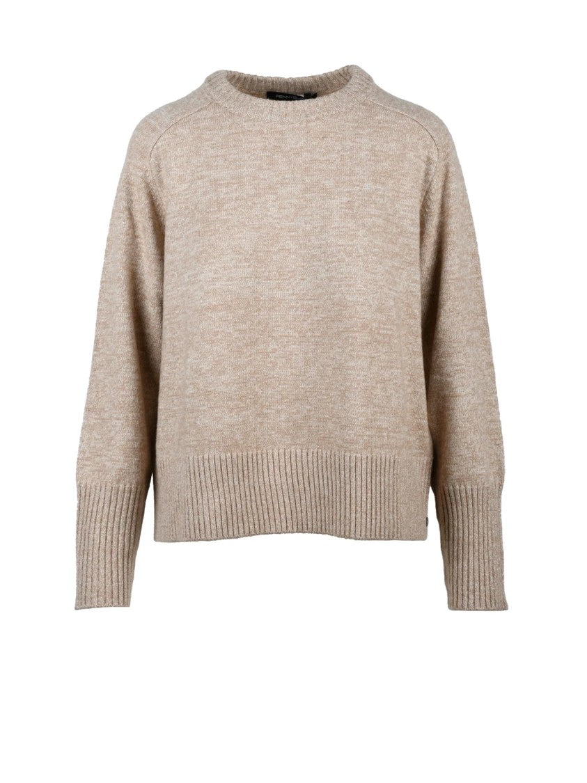 Pennyblack Relaxed Fit Crewneck Sweater With Soft Heathered Texture