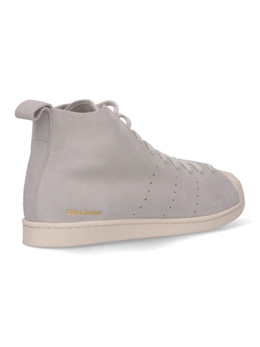 Adidas X Wales Bonner "Superstar Hi" Sneakers Grey