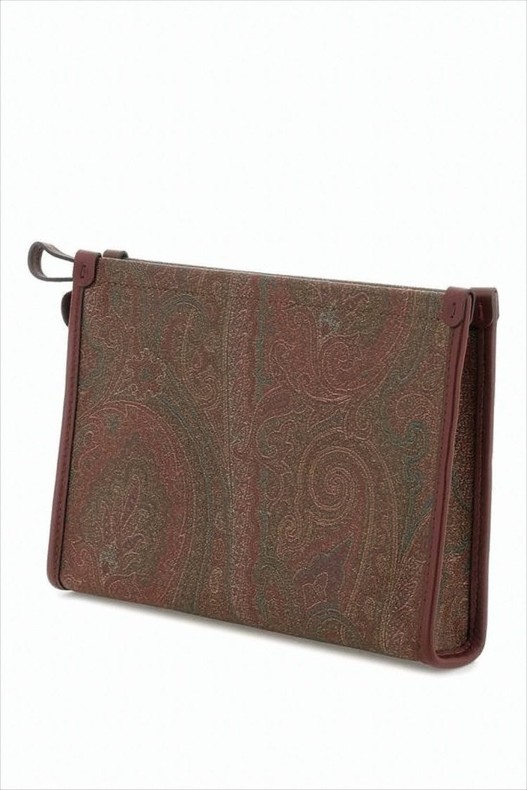 Etro Rectangular Clutch With Paisley Pattern