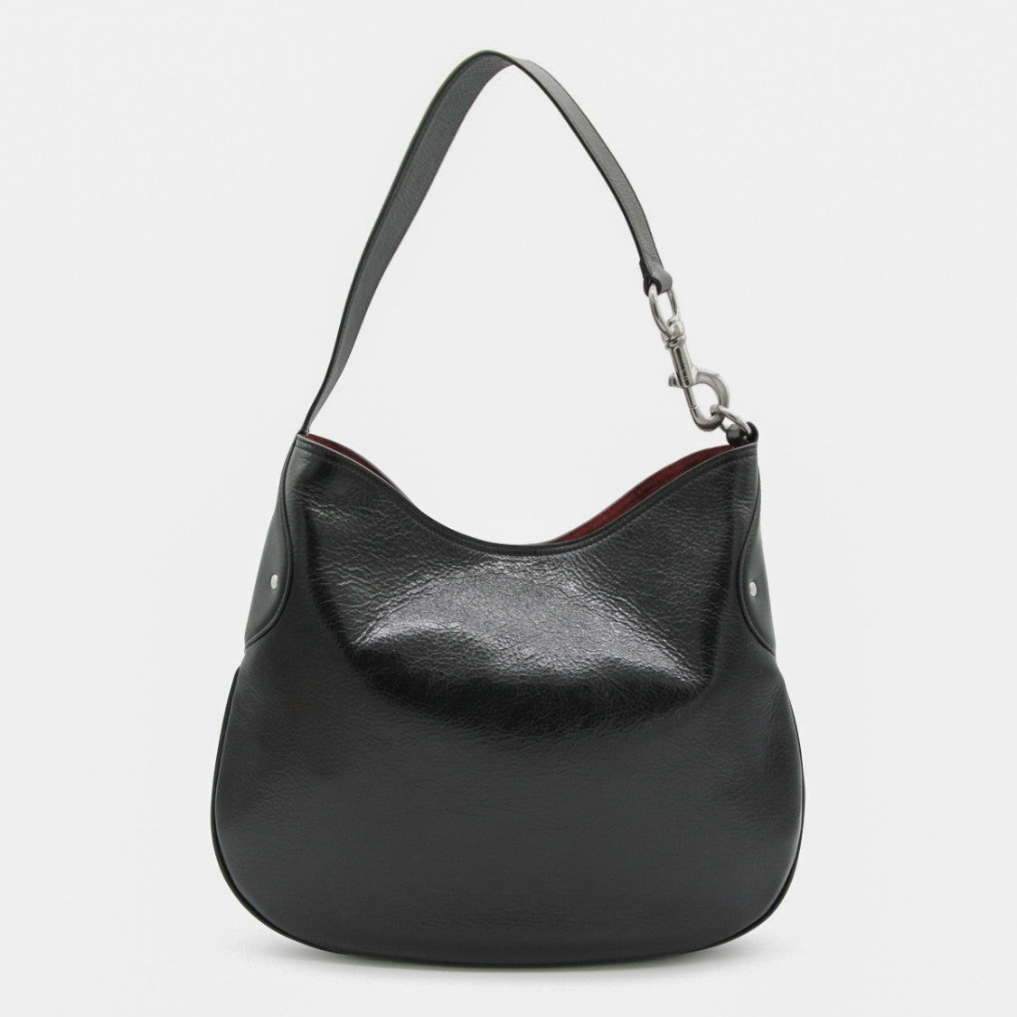 Mulberry Black Leather Hackney Shoulder Bag