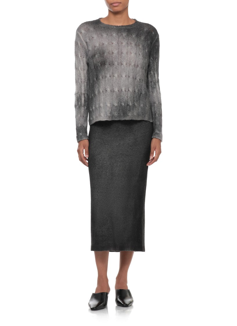 Avant Toi Grey Woven Cashmere Sweater