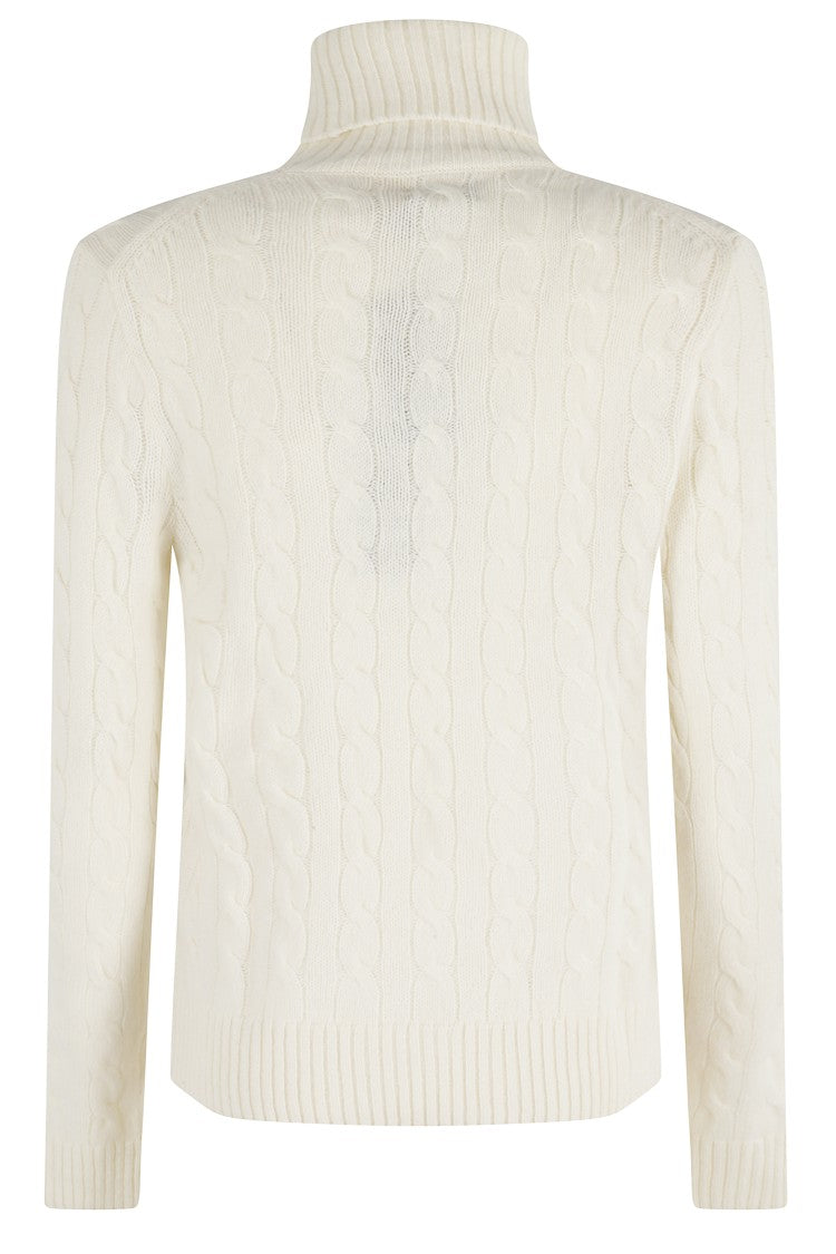Polo Ralph Lauren Long Sleeve Cream Cable Knit Pullover