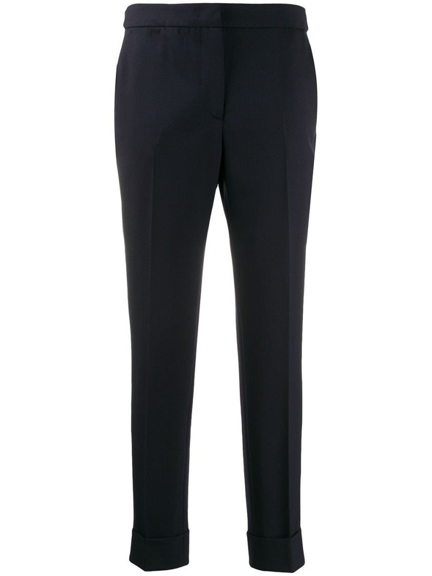Pt Torino Cropped Tailored Trousers With Minimalist Design