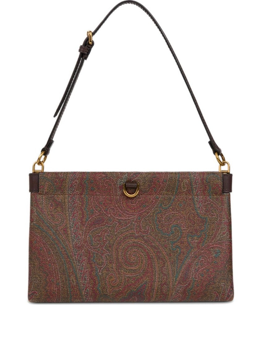 Etro Rectangular Paisley Jacquard Clutch