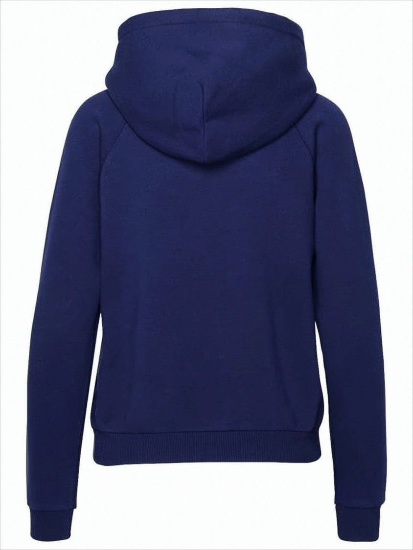 Polo Ralph Lauren Deep Blue Hooded Sweatshirt With Kangaroo Pocket