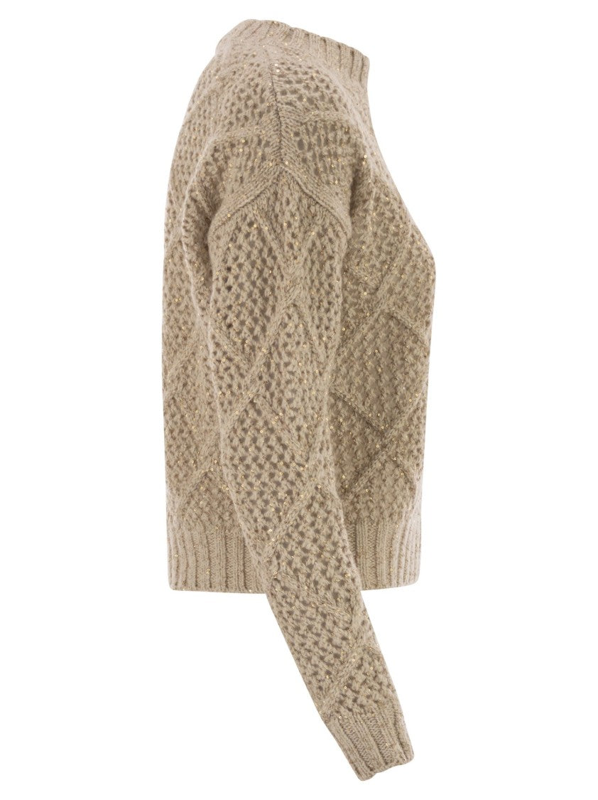 Max Mara Ellade - Boxy Wool And Cashmere Jumper With Sequins