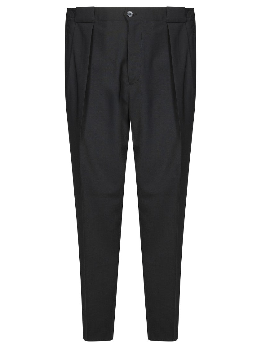 Briglia Two Pleats Elastic Waist Tapered Pants