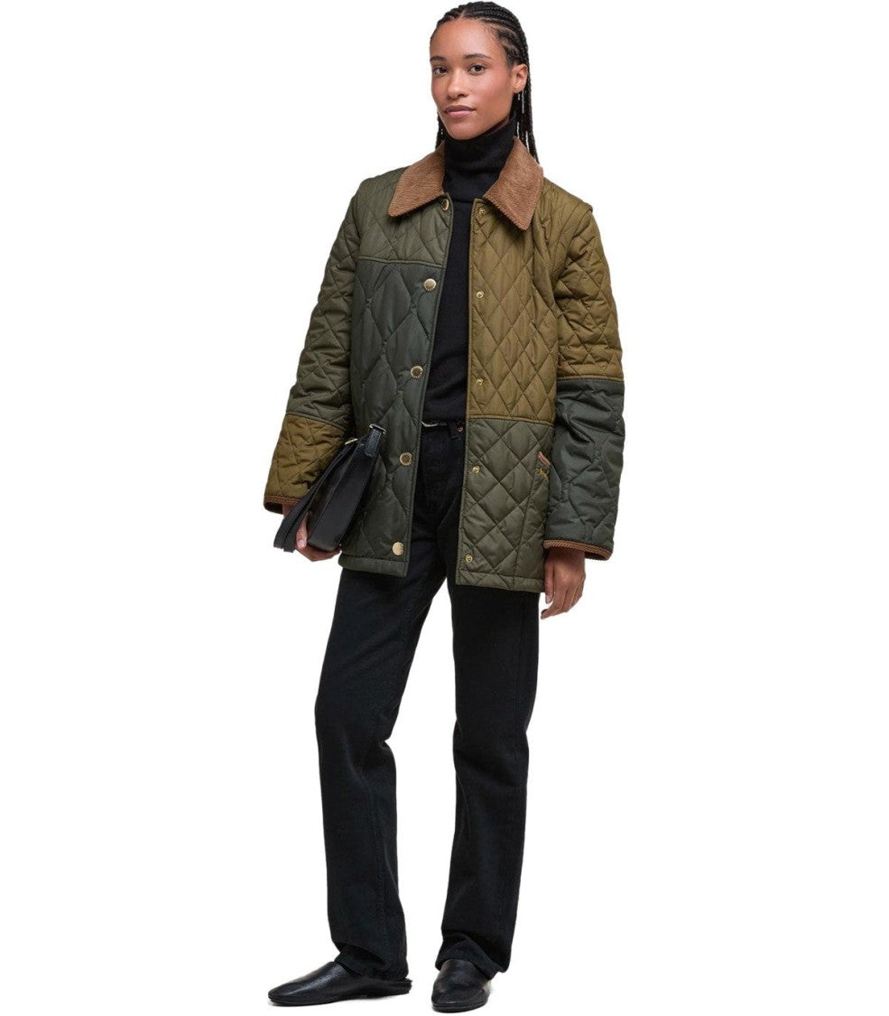 Barbour Lorrie Green Quilted Jacket