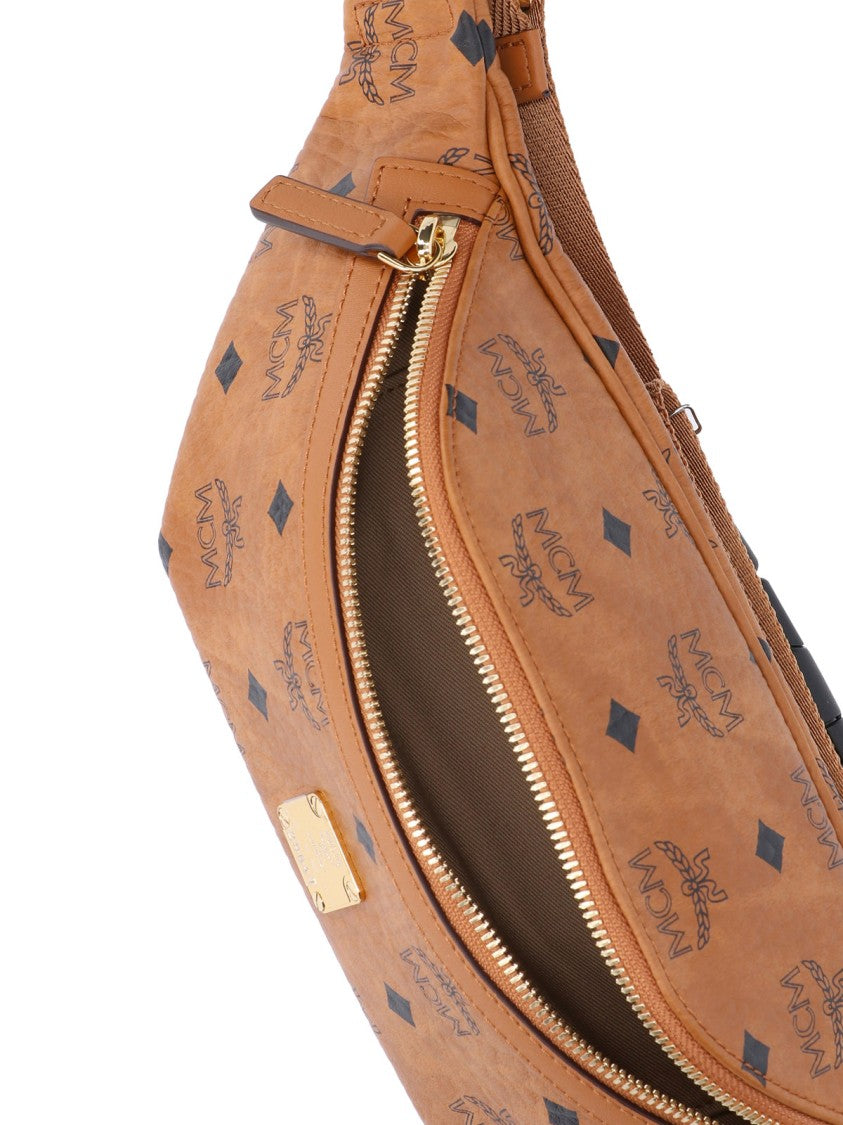 Mcm "Fursten" Small Bum Bag, In Brown "Visetos"