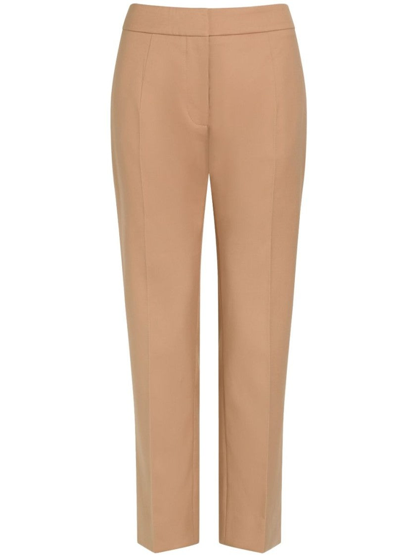 Patou Beige Pressed Crease Straight Leg Trousers